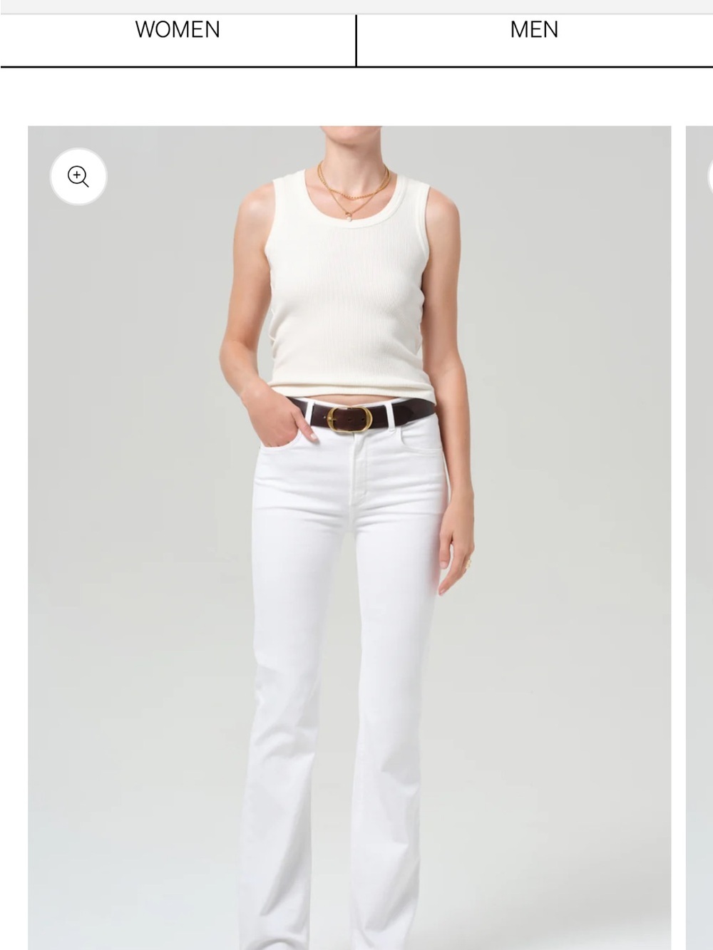 Citizens Of Humanity Lilah high rise Bootcut white Jeans